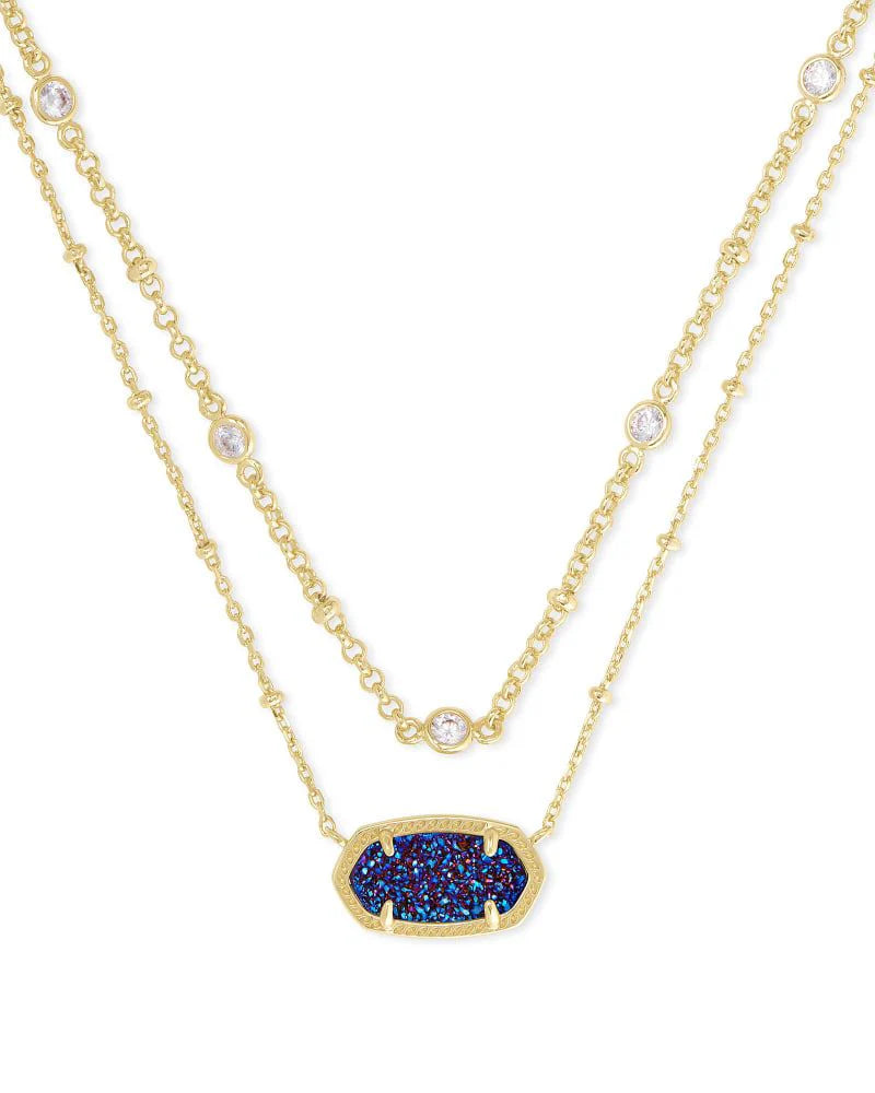 Elisa Gold Multi Strand Necklace