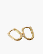 Solid Gold Sleek Hoops